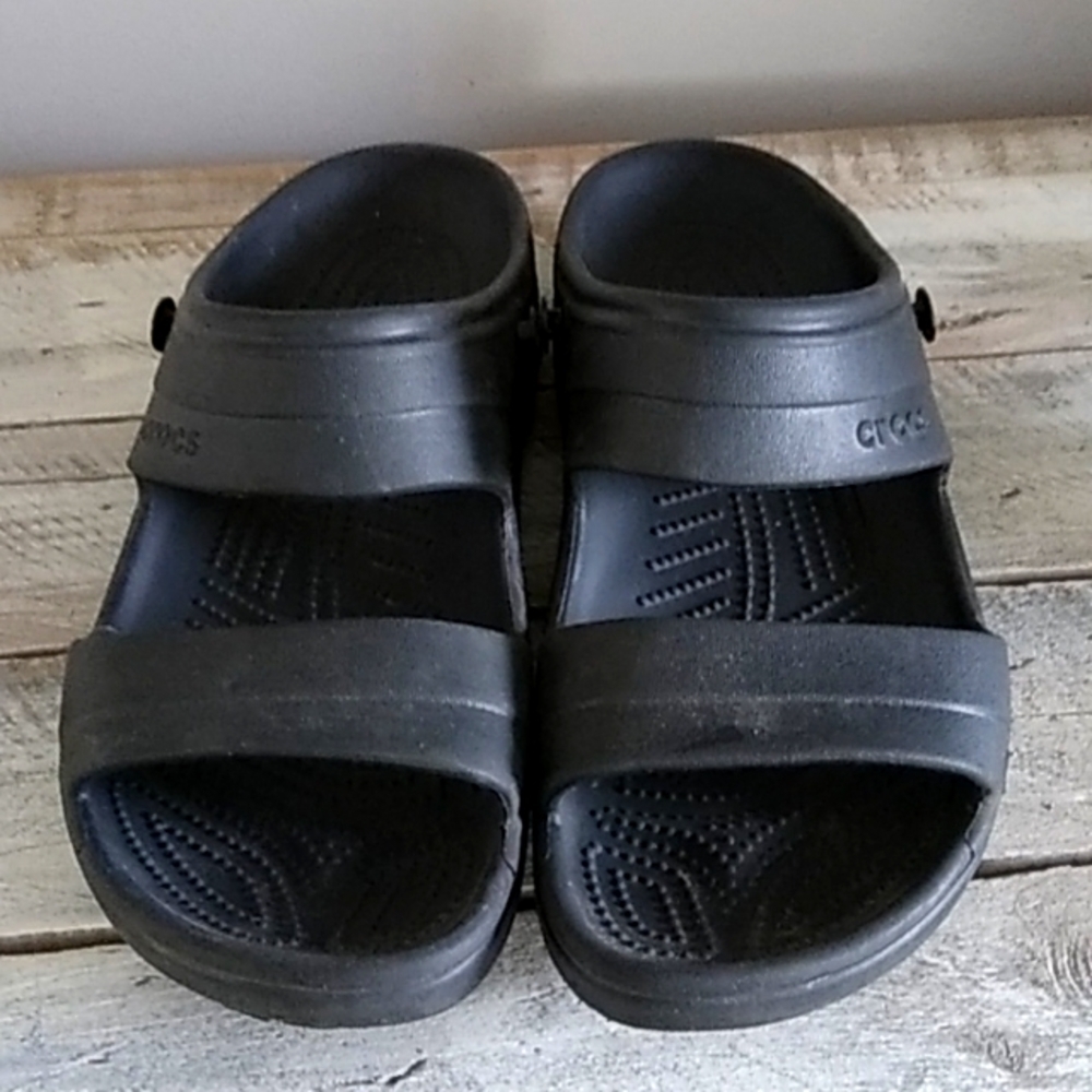 Men's Classic CROCS Black Slides Sandals  11